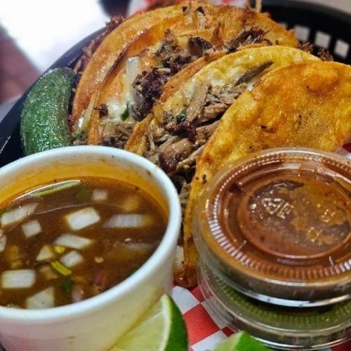 Tacos Dorados De Birria.